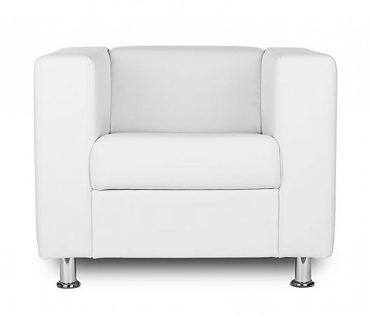 Кресло мягкое белое (900х820х690 мм)